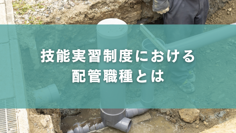 技能実習制度における配管職種とは