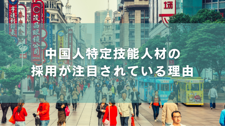 中国人特定技能人材の採用が注目されている理由